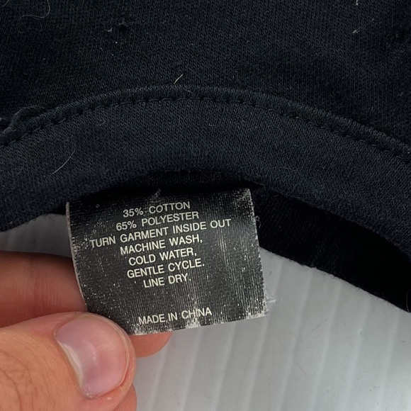 Harley Davidson Black Cotton Polyester Rhinestone Dog Shirt - Picture 4 of 4